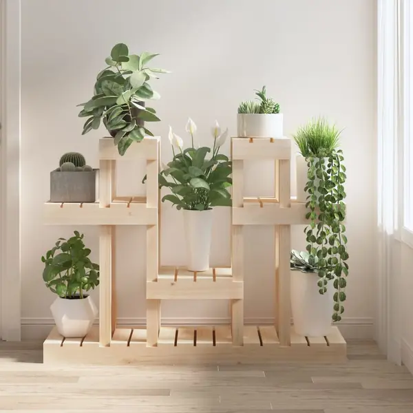 Gossi suport pentru plante, 104,5x25x77,5 cm, lemn masiv de pin