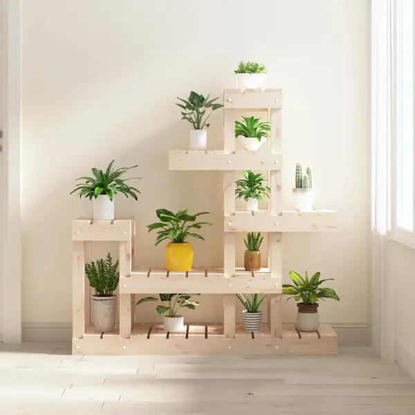 Gossi suport pentru plante, 92x25x97 cm, lemn masiv de pin