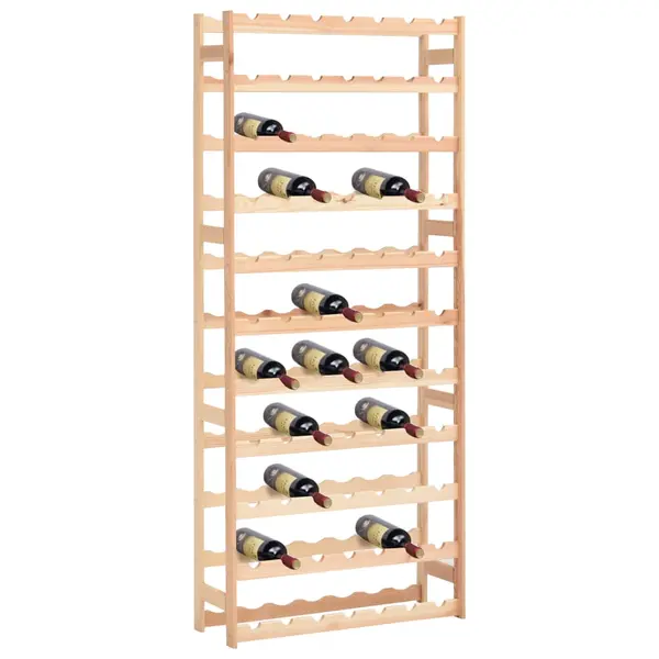 Gossi suport pentru sticle de vin, 77 sticle, lemn de pin