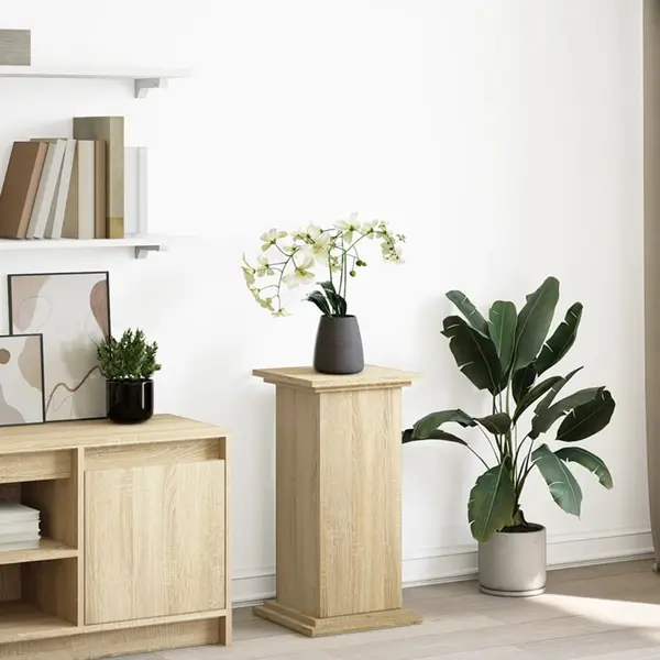 Gossi suport prezentare cu depozitare sonoma stejar 31x30x60 cm lemn