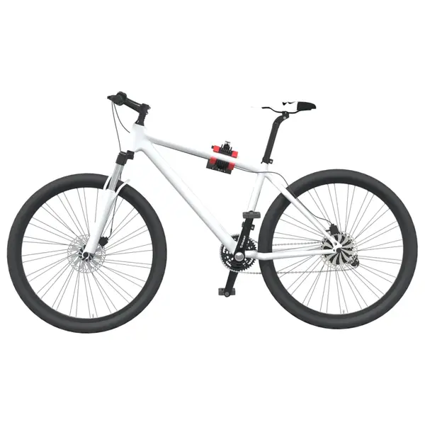 Gossi suport reparatii biciclete de perete, pliabil, rosu/ negru otel