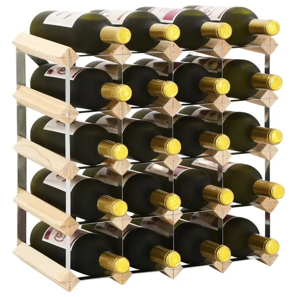 Gossi suport sticle de vin pentru 20 sticle, lemn masiv de pin