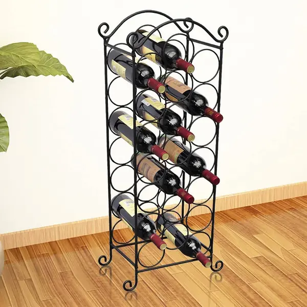 Gossi suport sticle de vin pentru 21 de sticle, metal