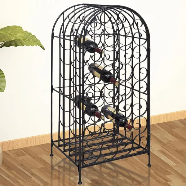 Gossi suport sticle de vin pentru 35 de sticle, metal