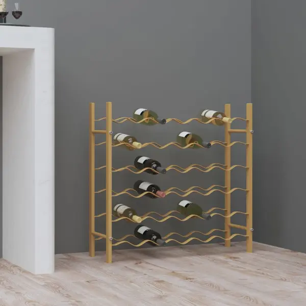 Gossi suport sticle de vin pentru 36 sticle, auriu,metal