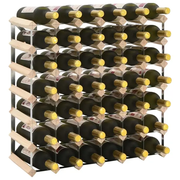 Gossi suport sticle de vin pentru 42 sticle, lemn masiv de pin