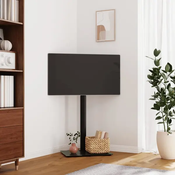 Gossi suport tv pe colt cu 1 nivel pentru 32-65 inch, negru