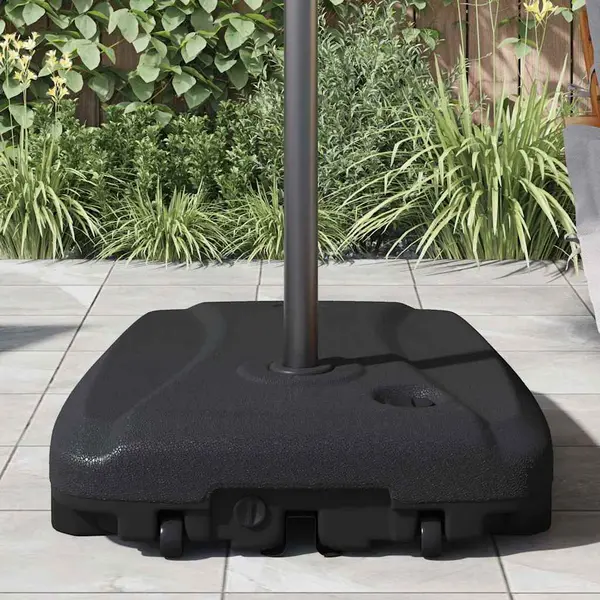 Gossi suport umbrela de exterior, negru