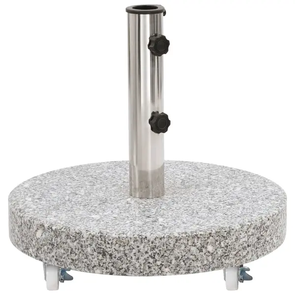 Gossi suport umbrela de soare, gri, 30 kg, granit, rotund
