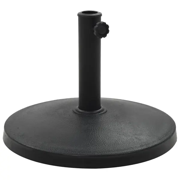Gossi suport umbrela de soare rotund, negru, 10 kg, polirasina