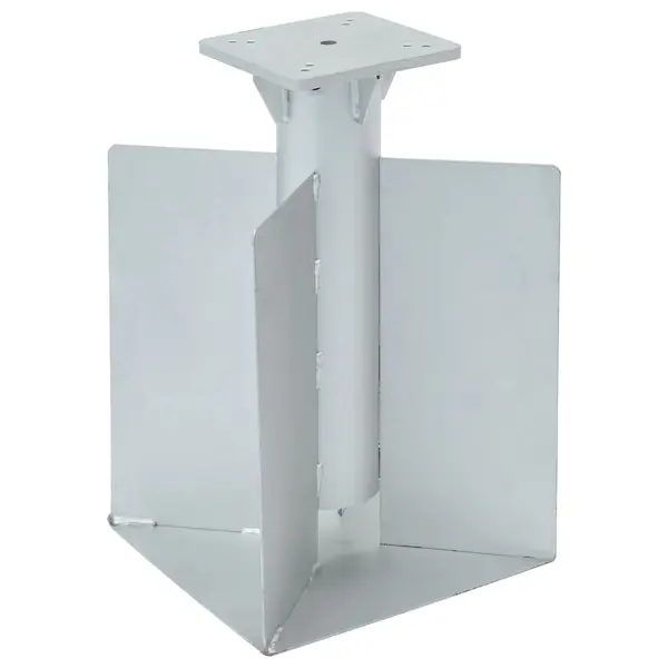 Gossi suport umbrela in pamant, argintiu, 27,5x27,5x45 cm, otel