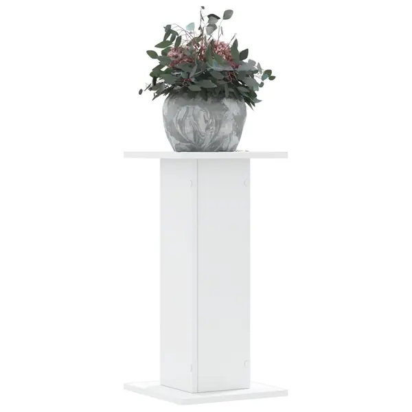 Gossi suporturi de plante, 2 buc., alb, 30x30x60 cm, lemn prelucrat