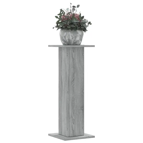 Gossi suporturi de plante 2 buc. gri sonoma 30x30x80cm lemn prelucrat