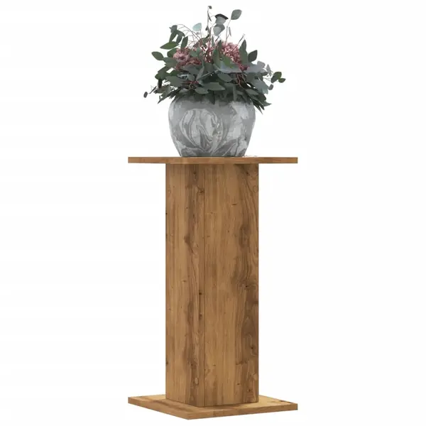 Gossi suporturi de plante, 2 buc., stejar artizanal, 30x30x60cm, lemn