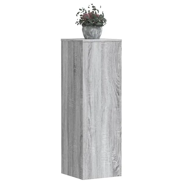 Gossi suporturi plante 2 buc. gri sonoma 33x33x100cm lemn prelucrat