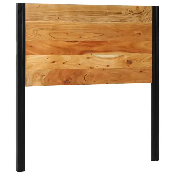 Gossi tablie de pat 100 cm din lemn masiv de salcam si fier