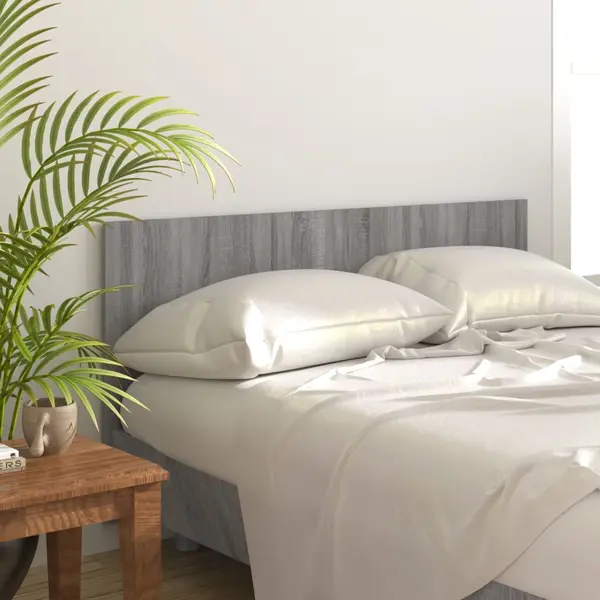 Gossi tablie de pat, gri sonoma, 160x1,5x80 cm, lemn compozit