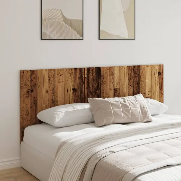 Gossi tablie de pat, lemn vechi, 200x1,5x80 cm, lemn prelucrat