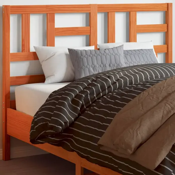 Gossi tablie de pat, maro ceruit, 160 cm, lemn masiv de pin
