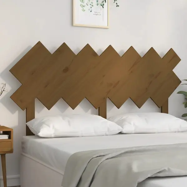 Gossi tablie de pat, maro miere, 151,5x3x81 cm, lemn masiv de pin