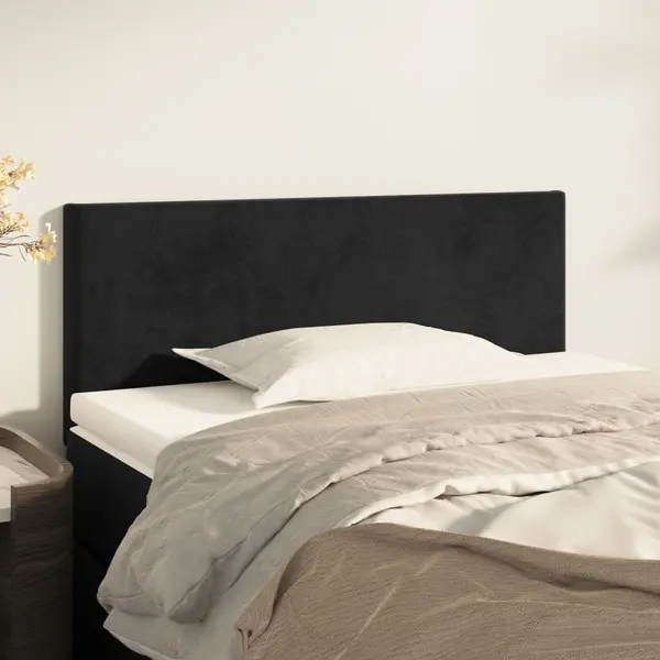 Gossi tablie de pat, negru, 80x5x78/88 cm, catifea