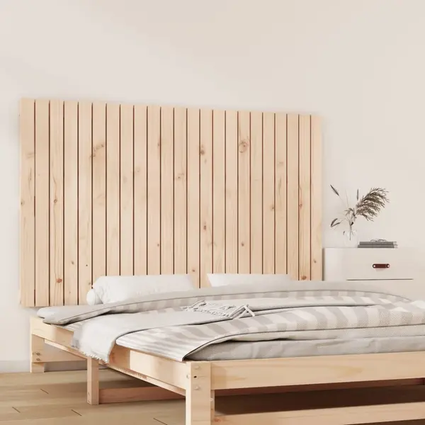 Gossi tablie de pat pentru perete, 147x3x90 cm, lemn masiv de pin