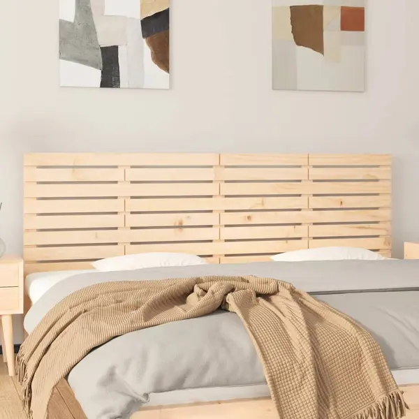Gossi tablie de pat pentru perete, 166x3x63 cm, lemn masiv de pin