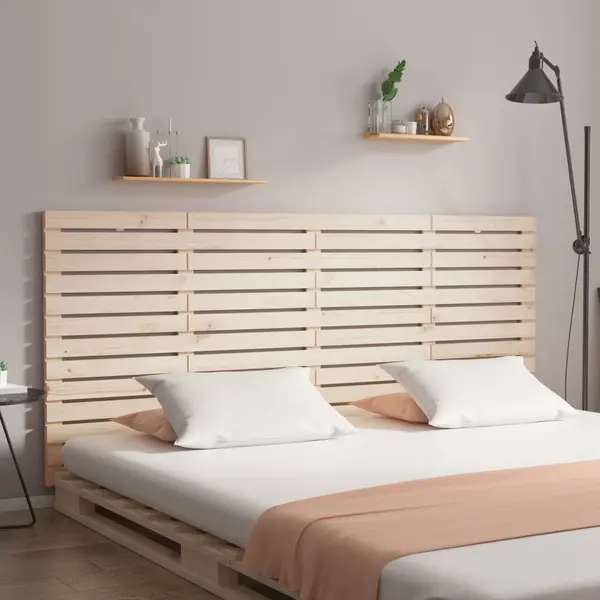 Gossi tablie de pat pentru perete, 166x3x91,5 cm, lemn masiv de pin