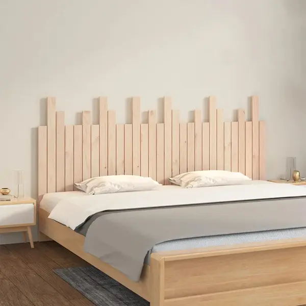 Gossi tablie de pat pentru perete, 185x3x80 cm, lemn masiv de pin