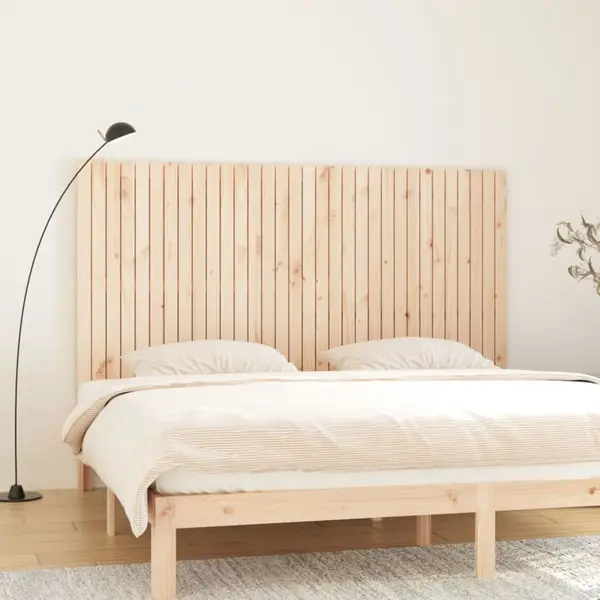Gossi tablie de pat pentru perete, 204x3x110 cm, lemn masiv de pin
