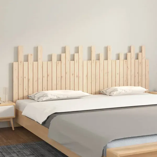 Gossi tablie de pat pentru perete, 204x3x80 cm, lemn masiv de pin