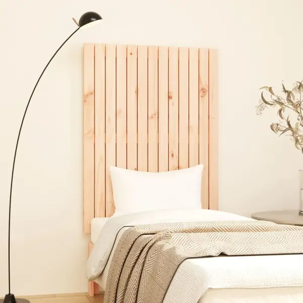 Gossi tablie de pat pentru perete, 82,5x3x110 cm, lemn masiv de pin
