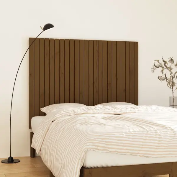 Gossi tablie de pat pentru perete maro miere 146,5x3x110 cm lemn pin