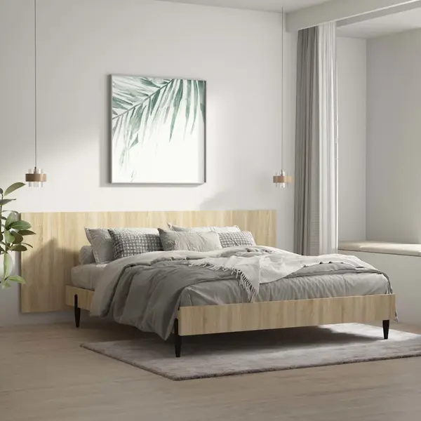 Gossi tablie de pat,perete,stejar sonoma,240x1,5x80 cm,lemn prelucrat