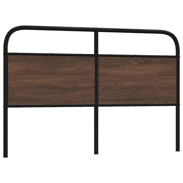 Gossi tablie de pat, stejar maro, 150 cm, lemn prelucrat si otel