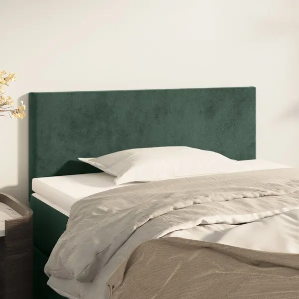 Gossi tablie de pat, verde inchis, 100x5x78/88 cm, catifea