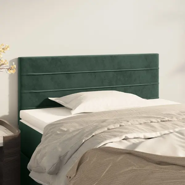 Gossi tablie de pat, verde inchis, 90x5x78/88 cm, catifea