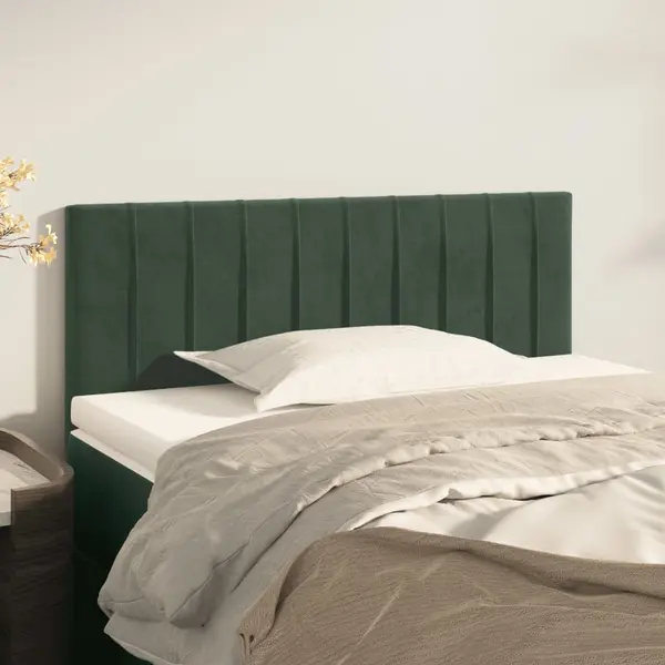 Gossi tablie de pat, verde inchis, 90x5x78/88 cm, catifea