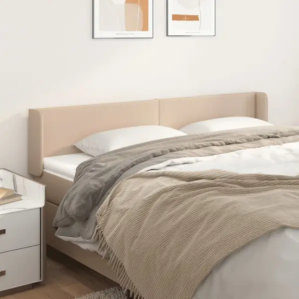 Gossi tablie pat cu aripioare cappuccino 183x16x78/88 cm piele eco