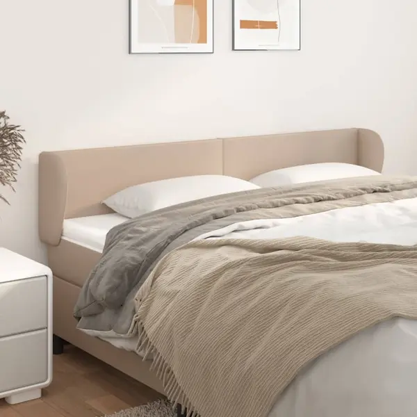 Gossi tablie pat cu aripioare cappuccino 183x23x78/88 cm piele eco