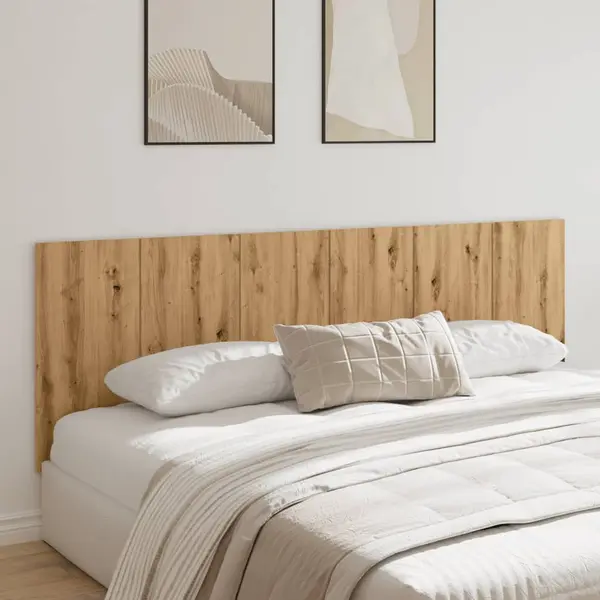 Gossi tablie pat de perete lemn artizanal 240x1,5x80 cm lemn compozit