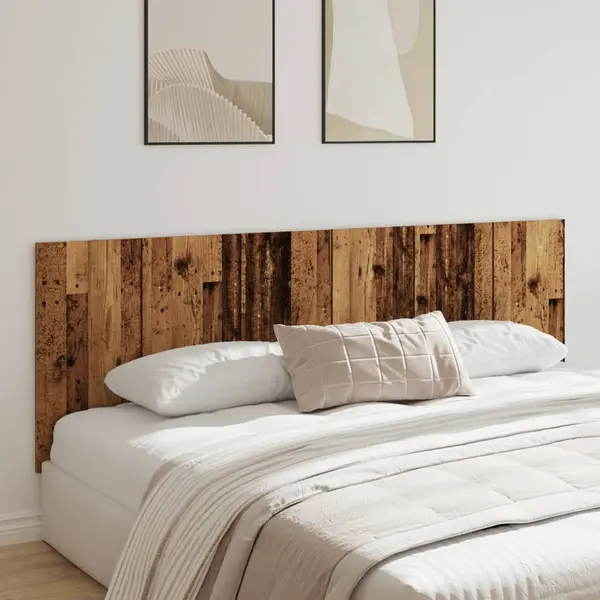 Gossi tablie pat de perete, lemn vechi, 240x1,5x80 cm, lemn compozit