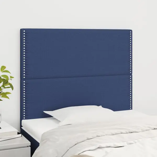 Gossi tablii de pat, 2 buc, albastru, 100x5x78/88 cm, textil