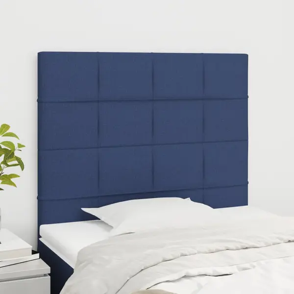 Gossi tablii de pat, 2 buc, albastru, 80x5x78/88 cm, textil