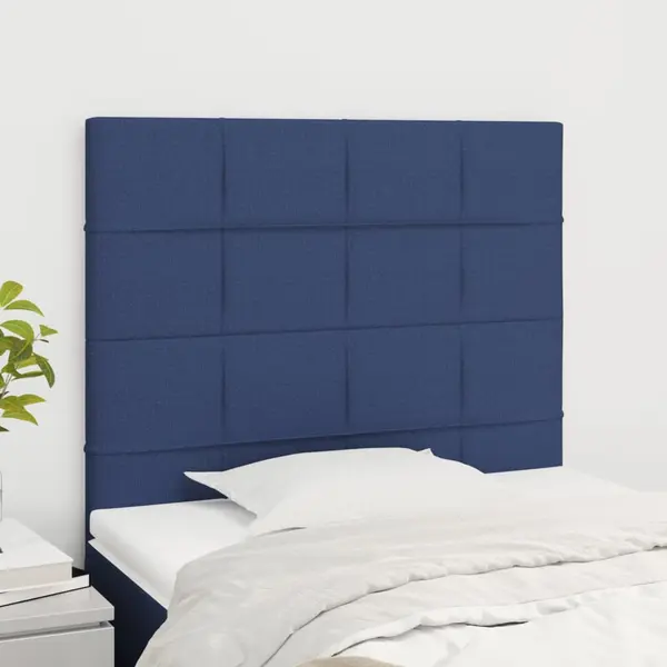 Gossi tablii de pat, 2 buc, albastru, 90x5x78/88 cm, textil