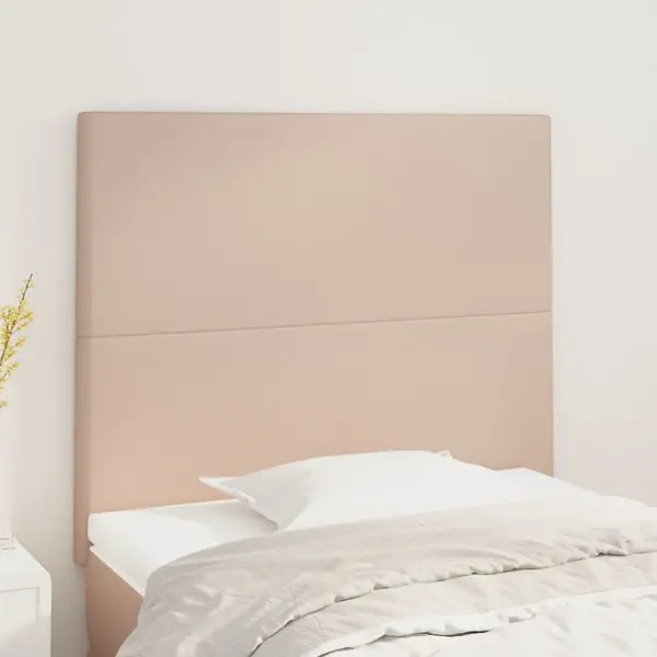 Gossi tablii de pat 2 buc, cappuccino 100x5x78/88 cm piele ecologica