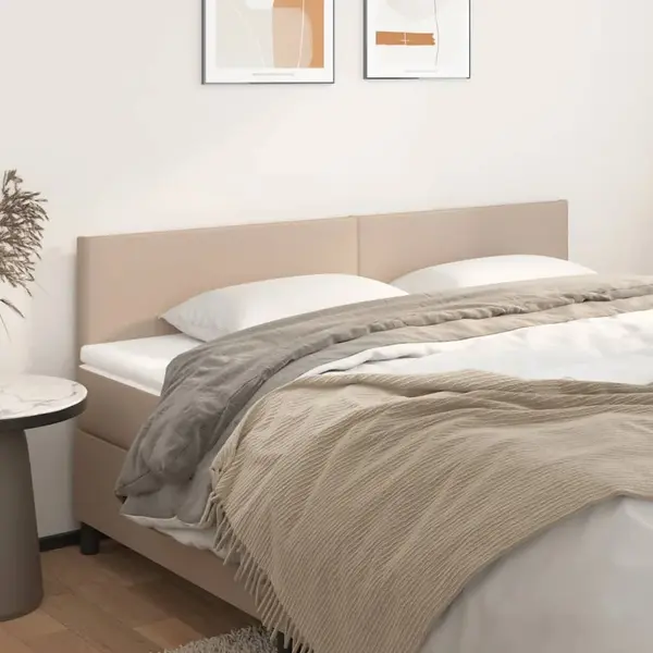 Gossi tablii de pat 2 buc, cappuccino 90x5x78/88 cm piele ecologica
