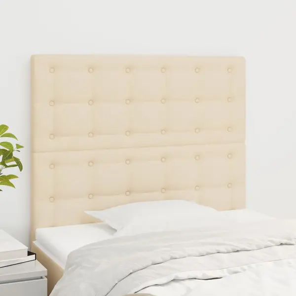 Gossi tablii de pat, 2 buc, crem, 100x5x78/88 cm, textil