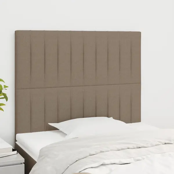 Gossi tablii de pat, 2 buc, gri taupe, 100x5x78/88 cm, textil