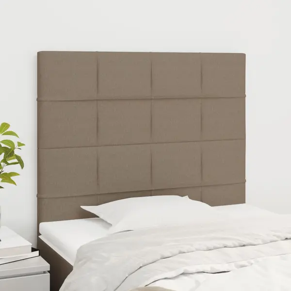 Gossi tablii de pat, 2 buc, gri taupe, 100x5x78/88 cm, textil